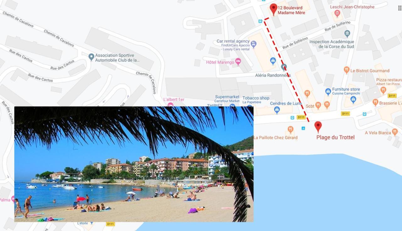 **** Mer Sea 1 A 8 Personnes 80M2 A 120M De La Mer **** Ajaccio  Exteriör bild